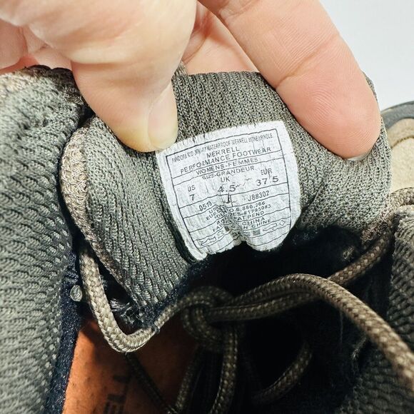 Merrell Pandora Waterproof Mid Omni-Fit Hiking Brown Boots Women Size 7 - Picture 7 of 8